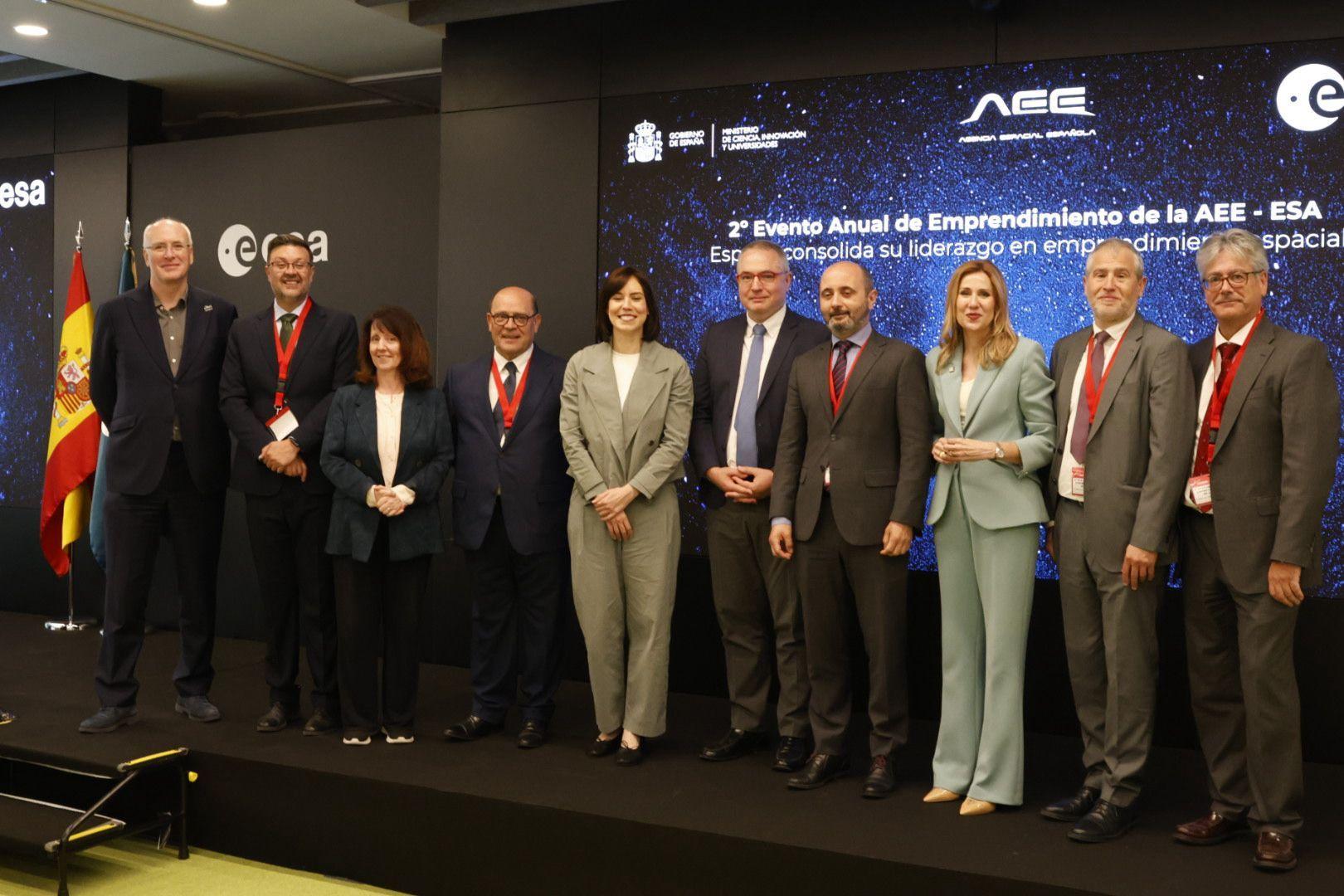 El equipo de SilvIA Earth en el ESAC durante el 2º Evento Anual de Emprendimiento de la Agencia Espacial Española