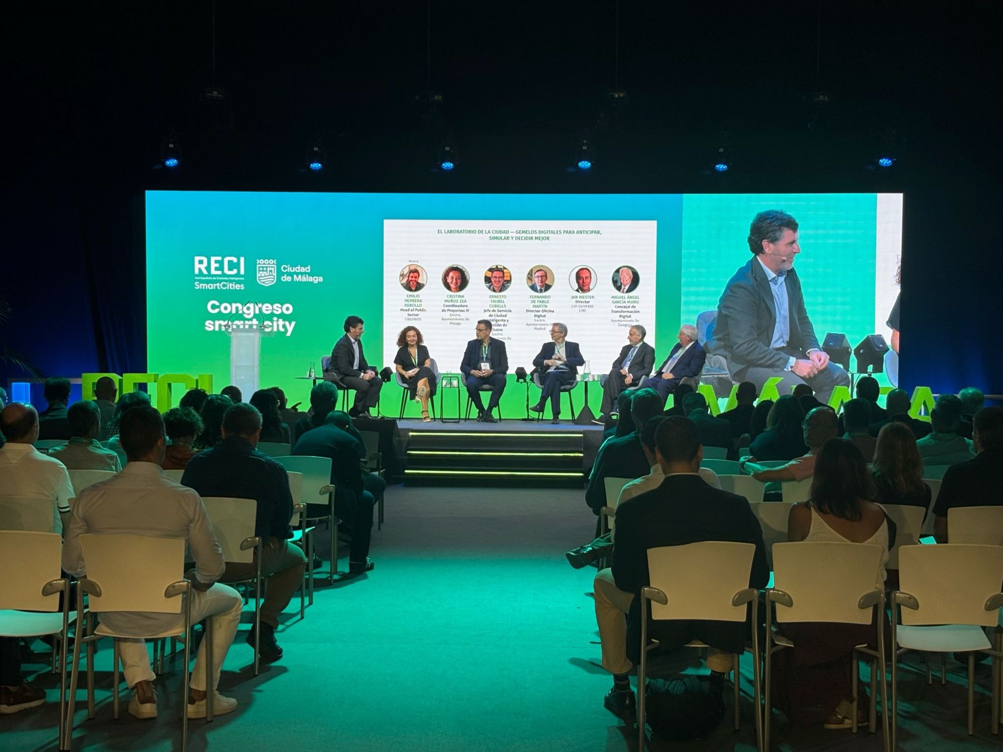 Coloquio RECI en el VI Congreso Smart City celebrado en Greencities 2026, FYCMA, Málaga